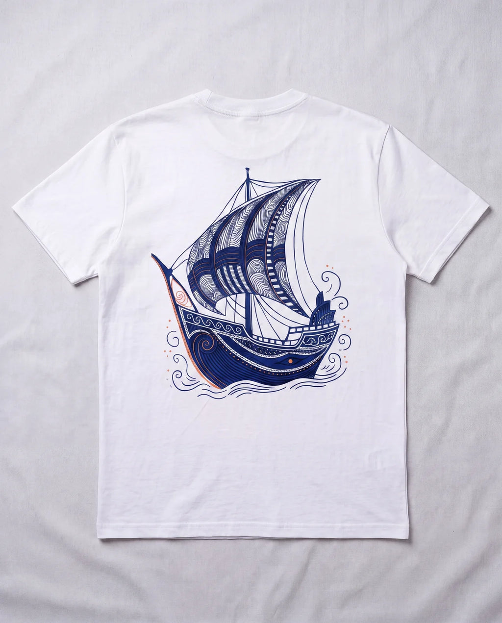 The Dhow Tee dhow back artwork
