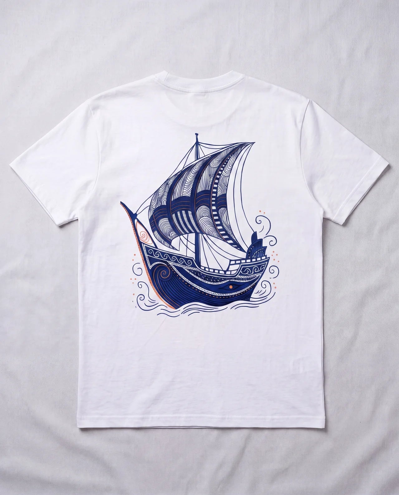 The Dhow Tee back graphic